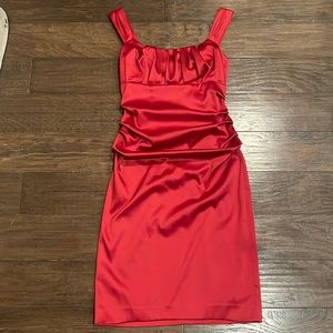 Red Satin dress